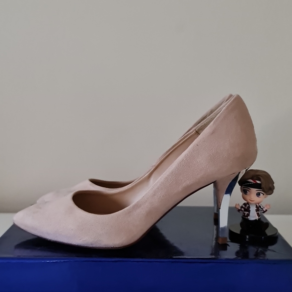 Zara | Shoes | Zara Blush Pink Suede 